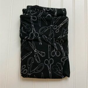 NWT LulaRoe TC Leggings black scissors barber hairdresser hair stylist LLR NEW